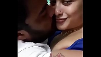 Unknown actress takes vbideo while kissing on bed