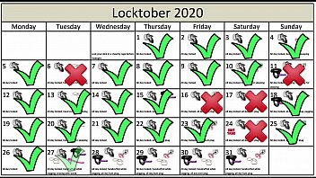 Locktober 2020 - The tasks that each proper chastity slave should perform that month of the year. You have to follow all the tasks consistently. You must not skip any task. Any task you miss for whatever reason, means your dick stays locked an extra 