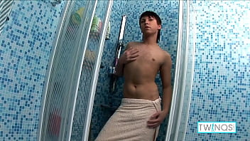 Cock hungry boy toy, Bryan I, strips out of his clothes and touching his hard dick! It makes him so horny he can't help but fuck a dildo until he cums! Full Videos & More only at TwinQs.com!