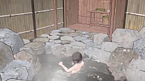 Toyota Nono I took a bath in a hot spring without a towel and my boobs fell out.【onsen】